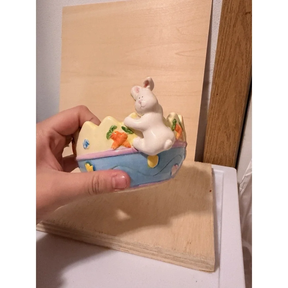 Blossoms & Blooms Easter egg ceramic serving bowl